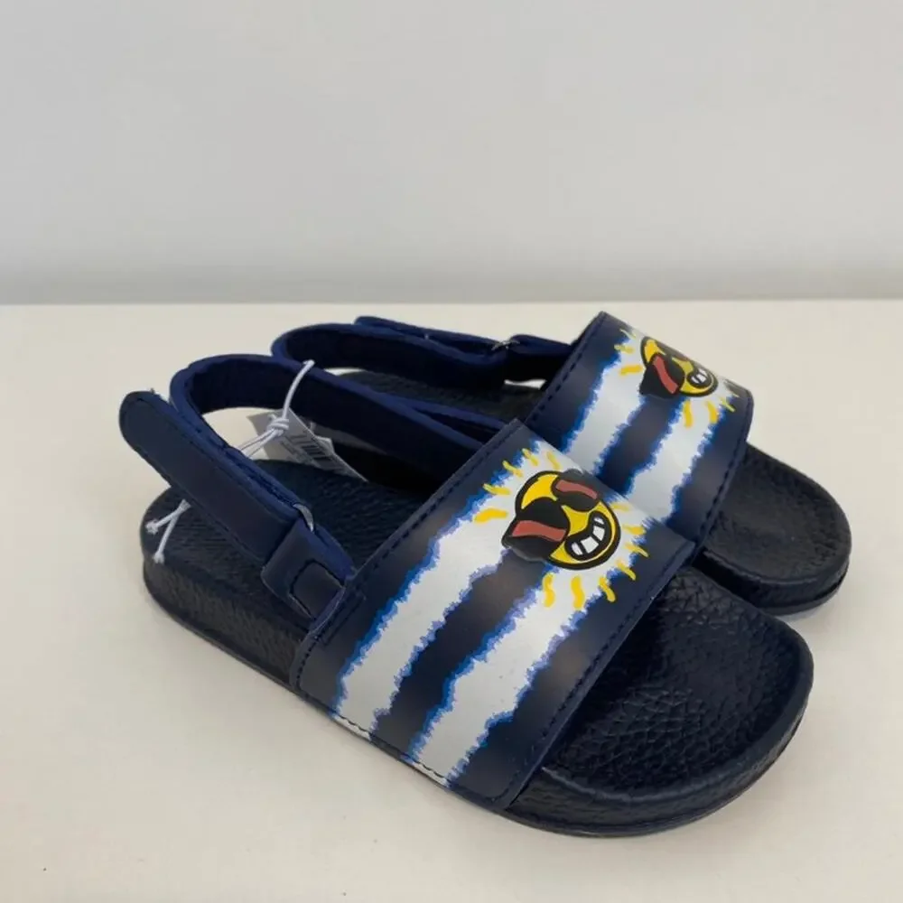 Old Navy Blue & White Sun Sandals with Strap Size 7/8 New